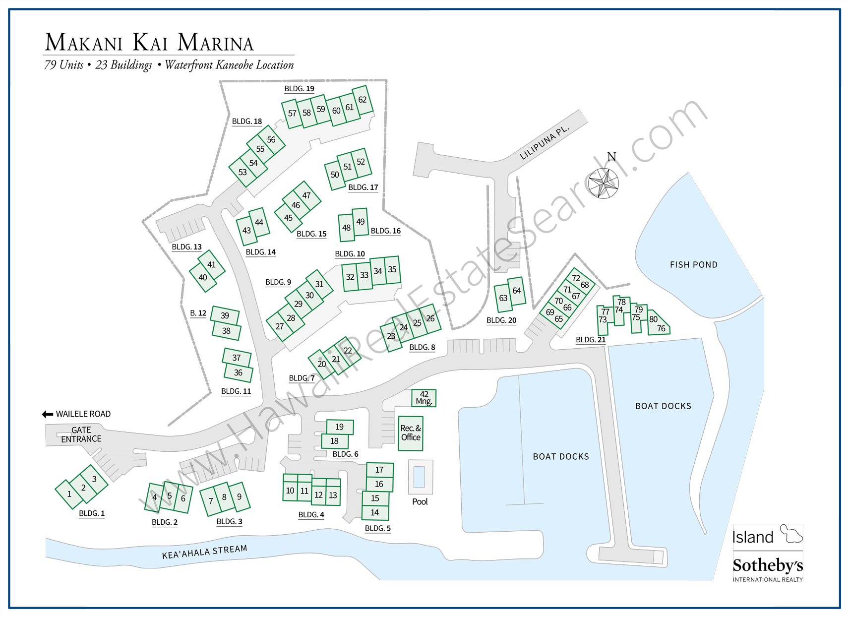 Makani Kai Marina Map